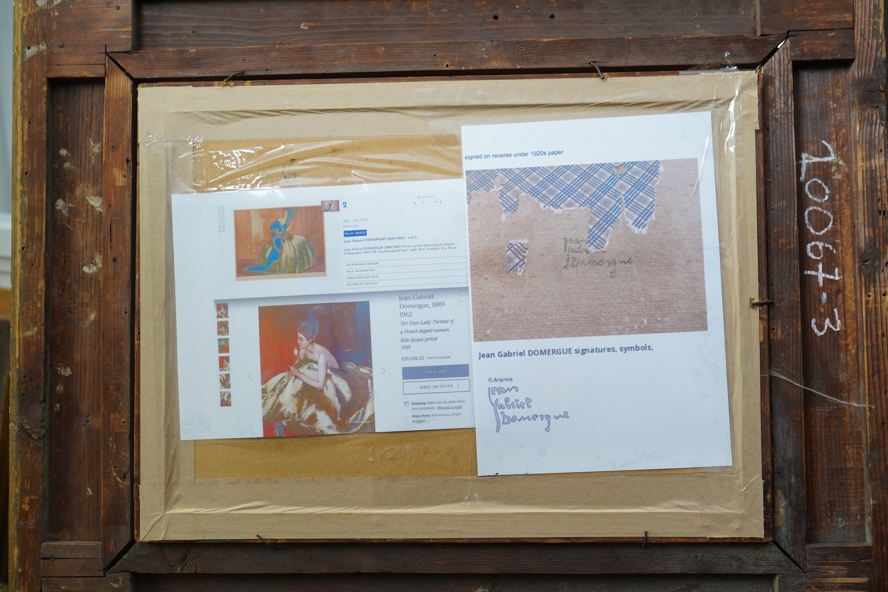 Jean-Gabriel Domergue, French 1889-1962, 'L'élégante'